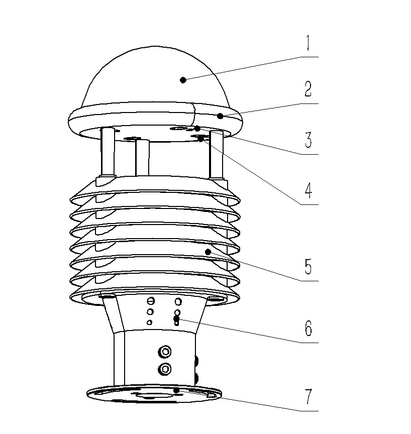 氣象環(huán)境監(jiān)測(cè)傳感器結(jié)構(gòu)圖